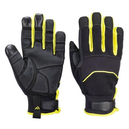 PORTWEST A792BKYXL - Gant anti piqûre, Noir/jaune