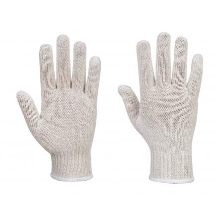 PORTWEST A030WHRL - Sous-gants tricot (300 paires), blanc