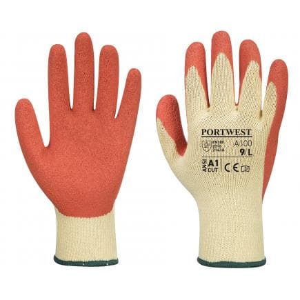 PORTWEST A100ORRL - Gant enduit latex, orange (lot multiple)