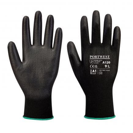 PORTWEST A120BKRXS - Gant enduit PU, noir (lot multiple)