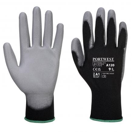 PORTWEST A120K7RXS - Gant enduit PU, noir/gris (lot multiple)