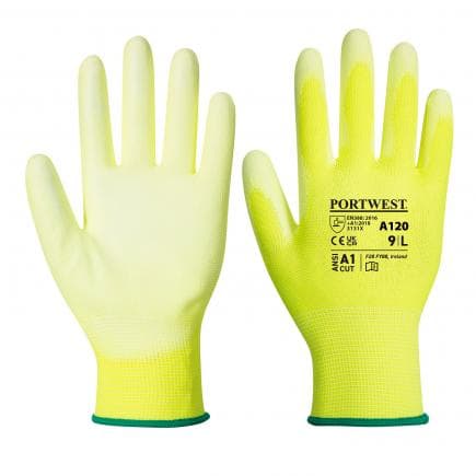 PORTWEST A120Y2RS - Gant enduit PU, jaune (lot multiple)