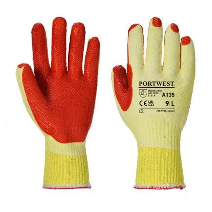 PORTWEST A135Y1RXL - Gant High Grip, jaune/orange