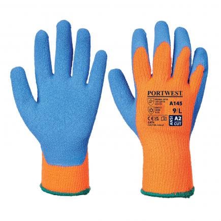 PORTWEST A145OBLXL - Gant Cold Grip, orange/bleu (lot multiple)