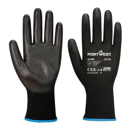 PORTWEST A195K8RL - Gant PU tactile, noir (lot multiple)