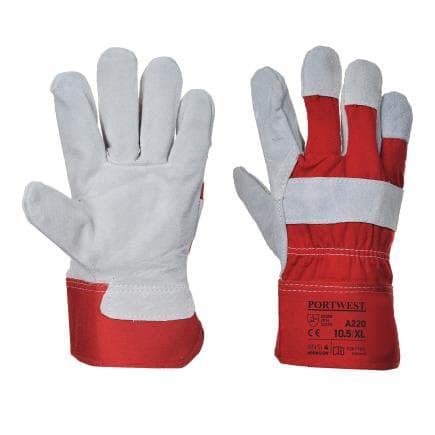 PORTWEST A220RERXL - Gant docker Premium, rouge (lot multiple)