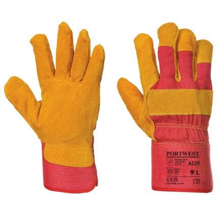 PORTWEST A225RERXL - Gant docker doublé polaire, rouge