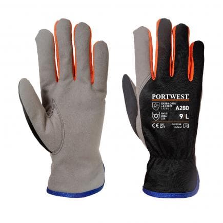 PORTWEST A280K1RL - Gant Wintershield , noir/orange