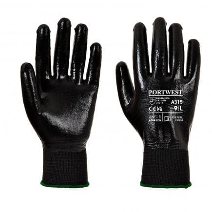 PORTWEST A315K8RXL - Gant All-Flex grip, noir (lot multiple)