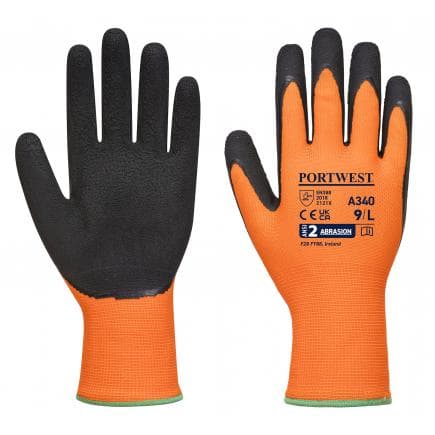 PORTWEST A340ORBL - Gant grip Hi-Vis, orange/noir (lot multiple)