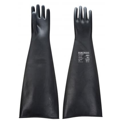 PORTWEST A803BKRXL - Gant caooutchouc latex lourd 60 cm