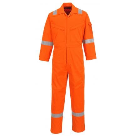 PORTWEST AF73ORR40 - Combinaison Araflame Silver, orange