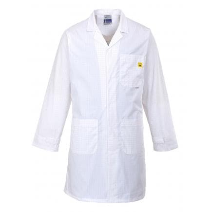 PORTWEST AS10WHRXL - Blouse antistatique ESD, blanc