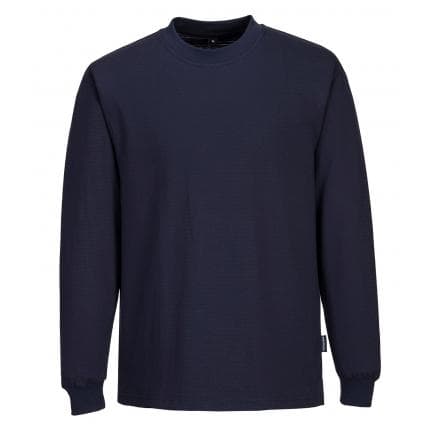 PORTWEST AS22NARXXL - T-shirt à manches longues antistatique ESD, marine