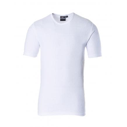 PORTWEST B120WHRS - T-shirt thermique manches courtes, blanc