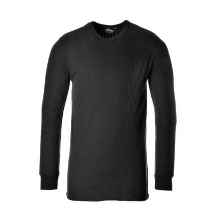 PORTWEST B123BKRM - T-shirt thermique manches longues, noir