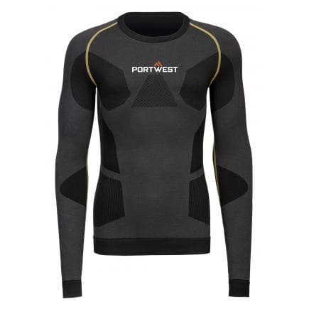 PORTWEST B173CHAXXXL - Haut de sous vêtement thermique dynamic air, anthracite