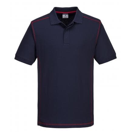 PORTWEST B218NREM - Polo bicolore essentiel, marine/rouge