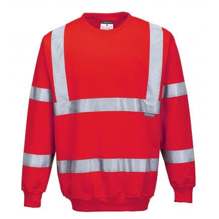 PORTWEST B303RERL - Sweatshirt haute visibilité, rouge