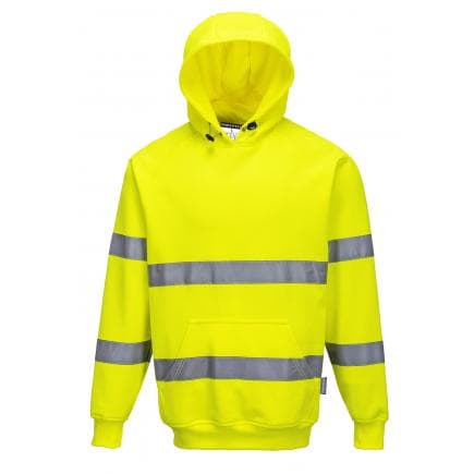 PORTWEST B304YERL - Sweatshirt haute visibilité à capuche, jaune