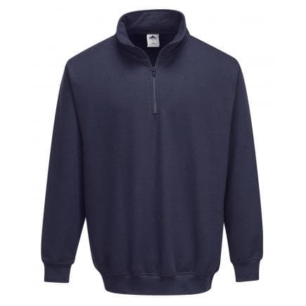 PORTWEST B309NARL - Sweatshirt col zippé sorrento, marine