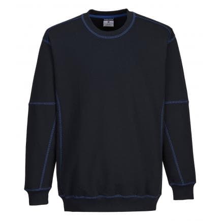 PORTWEST B318NRRL - Sweat essential bicolore, marine/royal