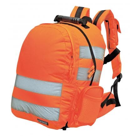 PORTWEST B904ORR - Sac à dos Hi-Vis anti-happement, orange