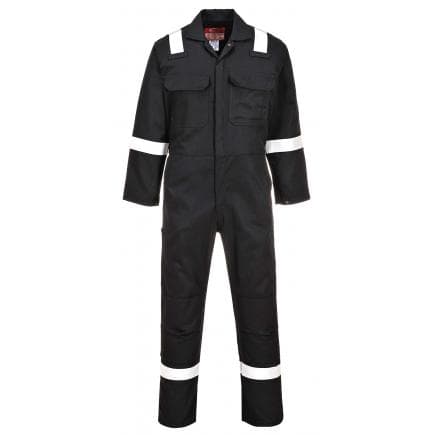 PORTWEST BIZ5BKRS - Combinaison Bizweld FR Iona, noir