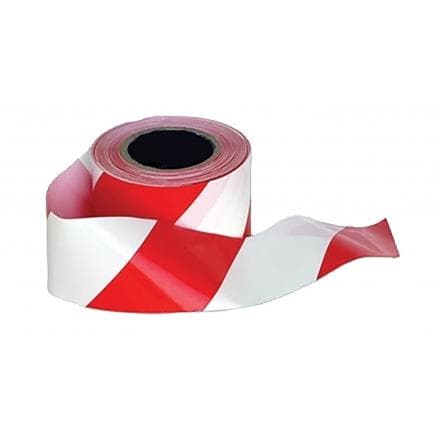 PORTWEST BT10RWR - Ruban de signalisation, rouge/blanc