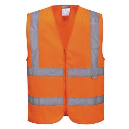 PORTWEST C375ORRXXL - Gilet Hi-Vis avec zip, orange