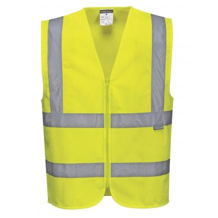 PORTWEST C375YERM - Gilet Hi-Vis avec zip, jaune