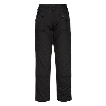 PORTWEST C387BKRL - Pantalon Action matelassé, noir