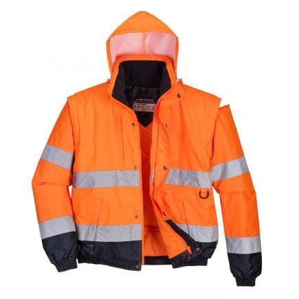 PORTWEST C468ORRXXL - Blouson 2-en-1 Hi-Vis, orange