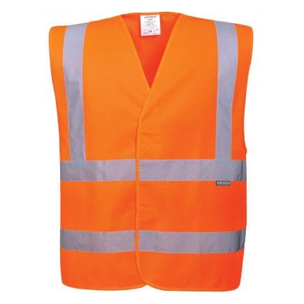 PORTWEST C470ORRL/XL - Gilet Hi-Vis baudrier & double ceinture, orange