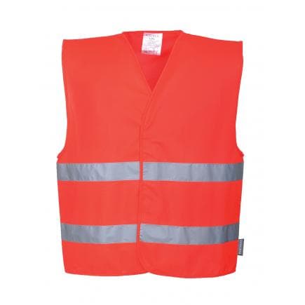 PORTWEST C474RERXXS/XS - Gilet double bande, rouge