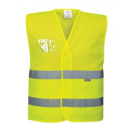 PORTWEST C494YERL/XL - Gilet HV semi-maille, jaune