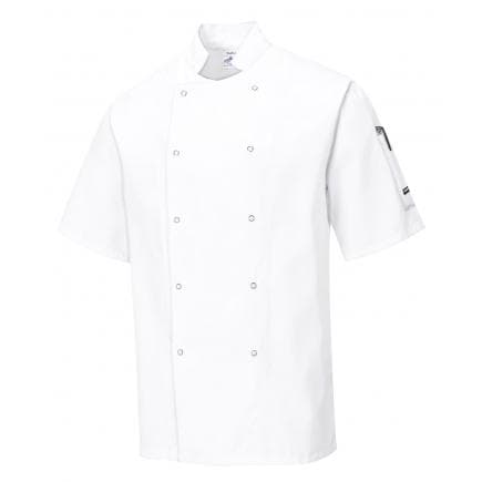 PORTWEST C733WHRM - Veste de cuisine Cumbria, blanc