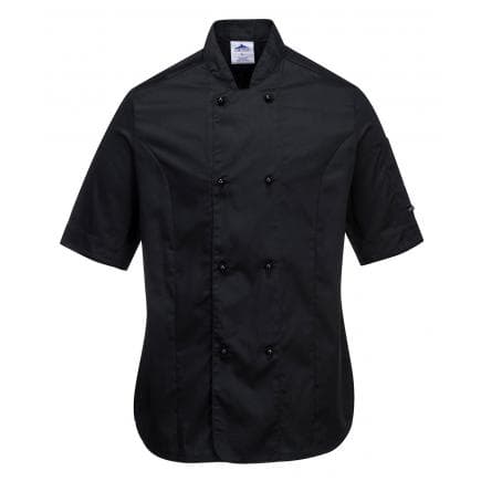 PORTWEST C737BKRXL - Veste de cuisine femme Rachel, noir