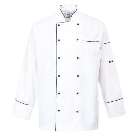 PORTWEST C774WHRXS - Veste cuisine Aberdeen, blanc
