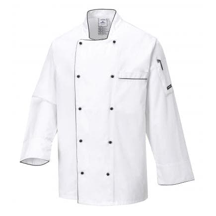 PORTWEST C776WHRM - Veste de cuisine Executive, blanc