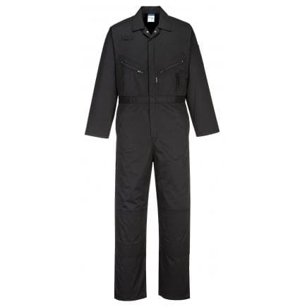 PORTWEST C815BKRXL - Combinaison à genouillères, noir