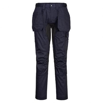 PORTWEST CD883DKR34 - Pantalon extensible wx2 Holster, bleu foncé/noir