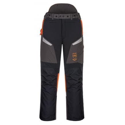 PORTWEST CH14BKRS - Pantalon tronçonneuse Oak professional, noir