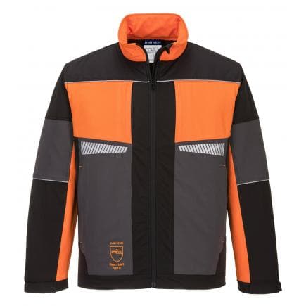 PORTWEST CH15BKOM - Blouson tronçonneuse Oak professionnel, noir/orange