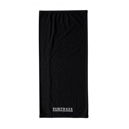 PORTWEST CS25BKR - Écharpe multifonctions antimicrobienne, noir