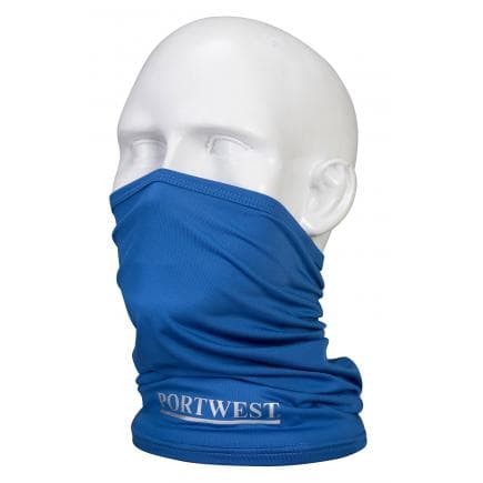 PORTWEST CS25CTR - Écharpe multifonctions antimicrobienne, bleu cobalt