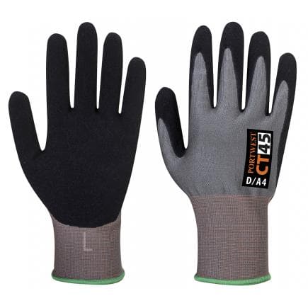 PORTWEST CT45G8RXL - Gant cut CT HR18 mousse nitrile, gris/noir