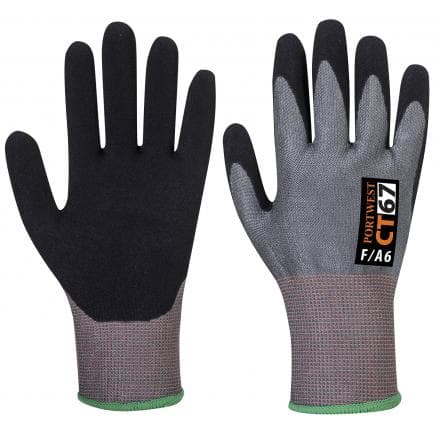 PORTWEST CT67G8RS - CT AHR13 mousse nitrile, gris/noir
