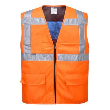 PORTWEST CV02ORRL/XL - Gilet HV rafraîchissant, orange