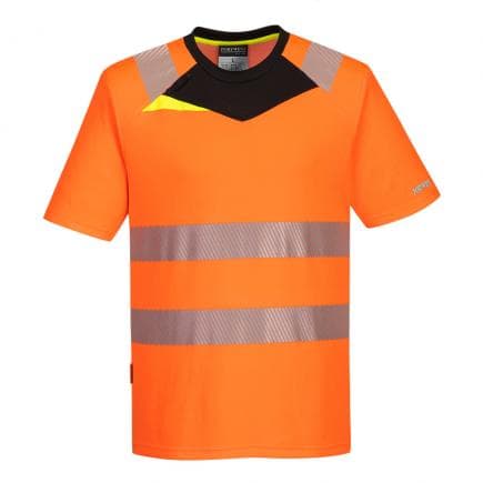PORTWEST DX413OBRXXL - DX4 tee-shirt haute visibilité s/s, orange/noir
